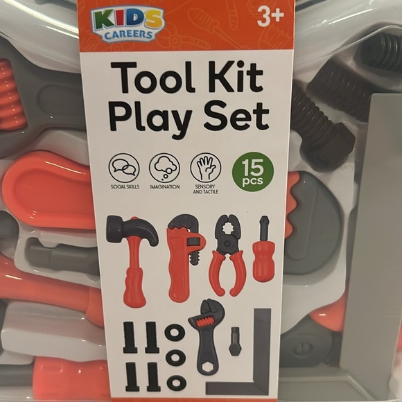 Kids Careers Tool Kit Playset for Boy's or Girl's Gift 15 pieces New in Box! - Picture 2 of 5